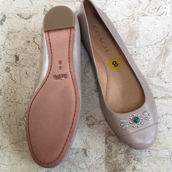 All Leather Embellished Flat Farrell slip on Coach - Picture 4 of 11